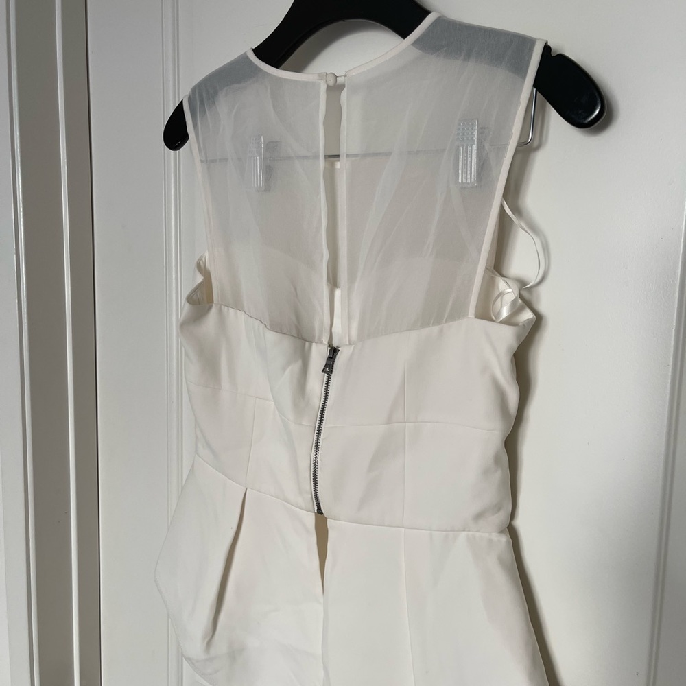 Peplum BCBG white top